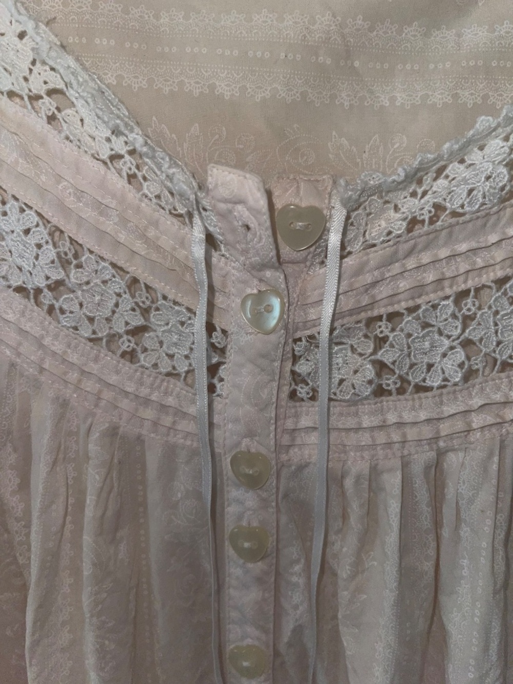 Eileen West Women’s Traditional Knee Length Nightgown S Vintage Cottagecore - Picture 7 of 16
